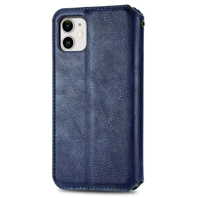 Case for iPhone 13 Pro Wallet Case - PU Leather Magnetic Case and Card Holder - Flip Folio Back Cover Cell Phone Case - Kickstand Shockproof Leather Case for iPhone 12