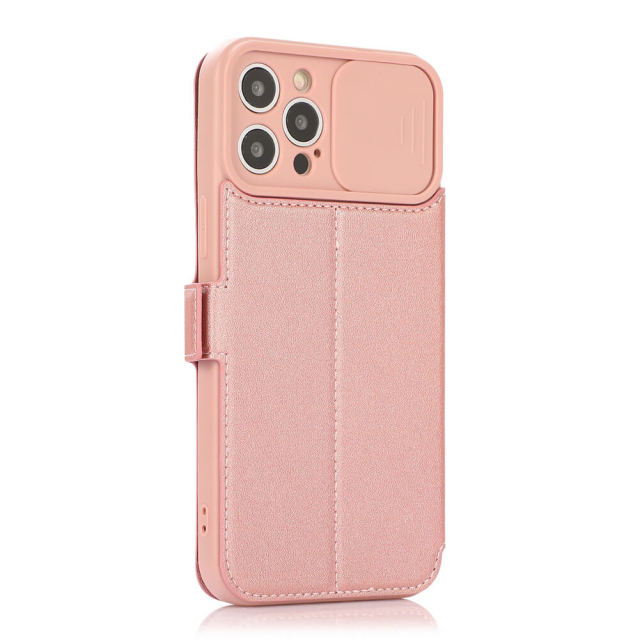 Case for iPhone 13 Case Magnetic PU Leather Stand Flip Cover with TPU Shockproof Interior Case and Card Slot Folio Case Compatible with iPhone 12