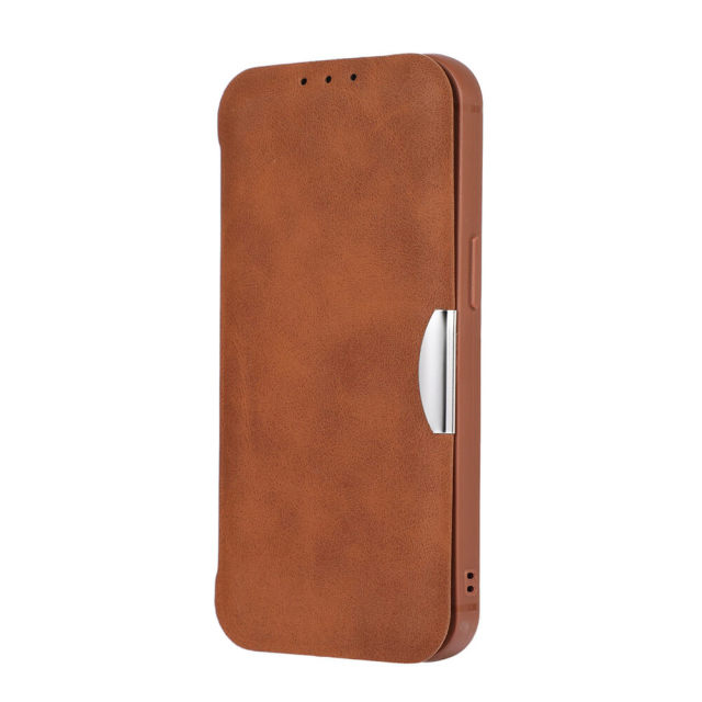 Case for iPhone 12/12 Pro TPU Leather Flip Magnetic Cover with Card Slot Kickstand Shockproof Case Compatible with iPhone 13