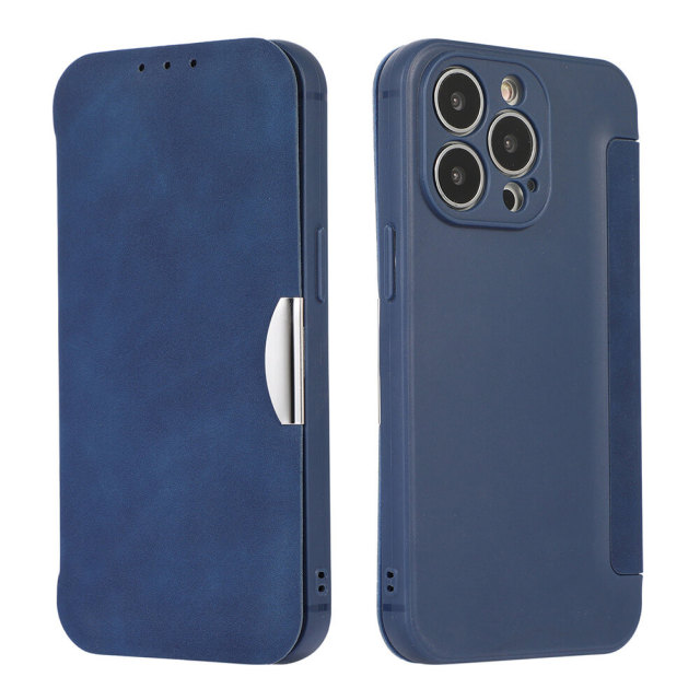 Case for iPhone 12/12 Pro TPU Leather Flip Magnetic Cover with Card Slot Kickstand Shockproof Case Compatible with iPhone 13