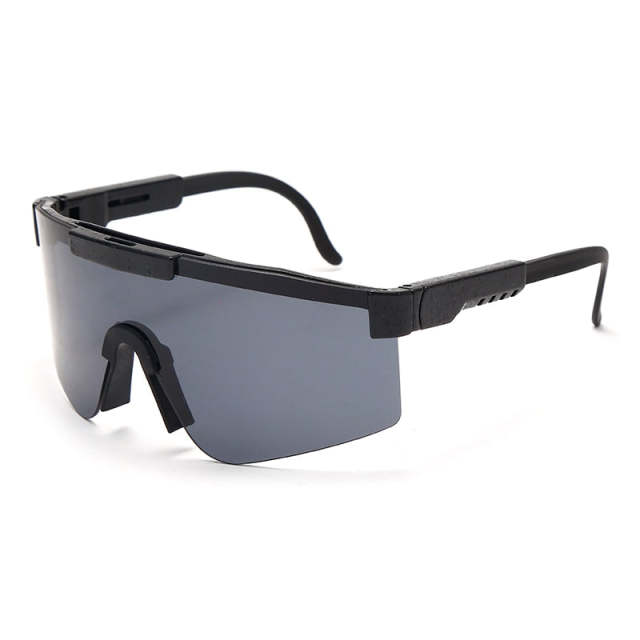 Sunglasses For Men/Women UV400 Flat Top Goggle Mirrored Lens Windproof Sport Non Polarized  Eyewear