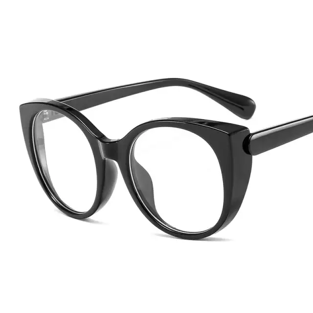 Oversized Cat Eye Optical Glasses Women Men Vintage Clear Glasses Eyeglasses Frame Unisex