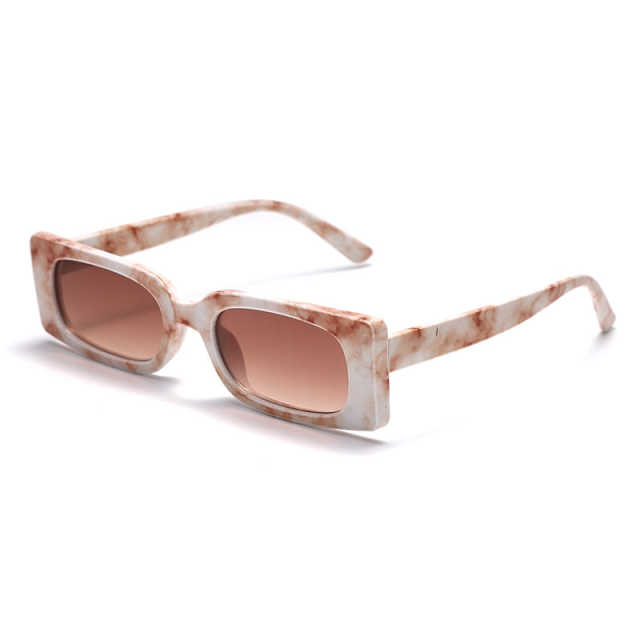Rectangle Vintage Sunglasses Women Men Retro Punk Eyeglasses Steampunk Eyewear Small Shades UV400