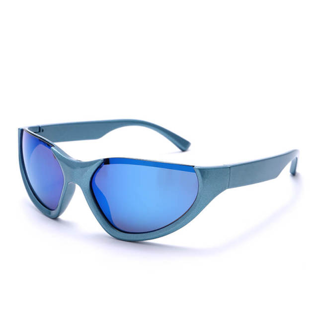 Punk Sunglasses For Women Unique Sports Sunglasses Men UV400 Goggle Shades Mirror Colorful Fashion Eyewear