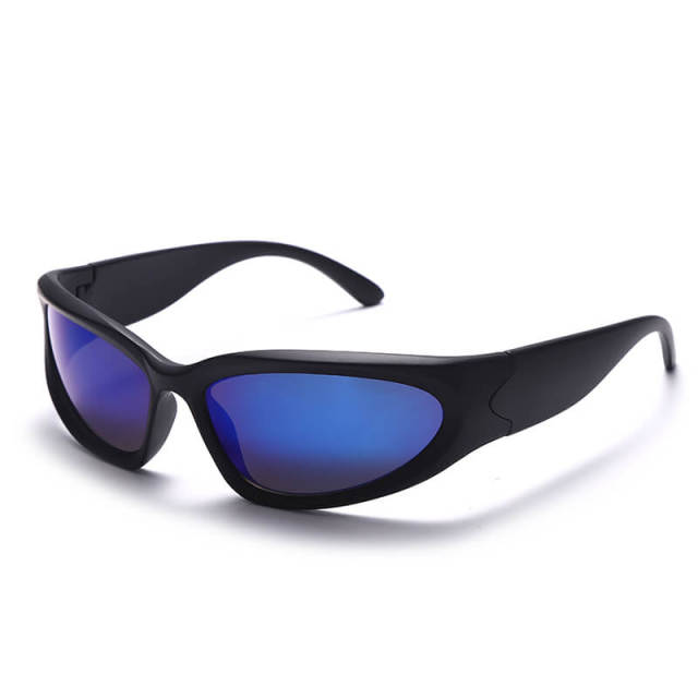 Punk Sunglasses For Women Unique Sports Sunglasses Men UV400 Goggle Shades Mirror Colorful Fashion Eyewear