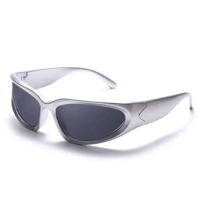 Punk Sunglasses For Women Unique Sports Sunglasses Men UV400 Goggle Shades Mirror Colorful Fashion Eyewear
