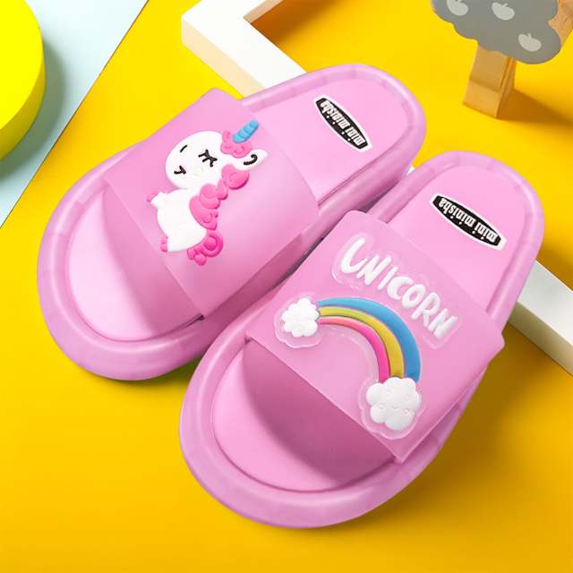 Light Up Slippers Children Unicorn LED Shoes Sandals for Toddler Girl Boys