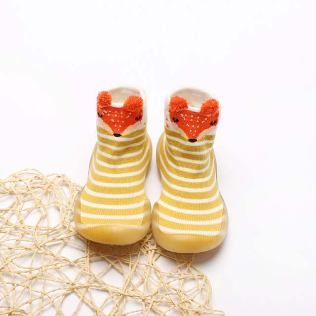 Baby Sock Shoes Spring Autumn Style Baby First Walkers Non-slip Rubber Shoes