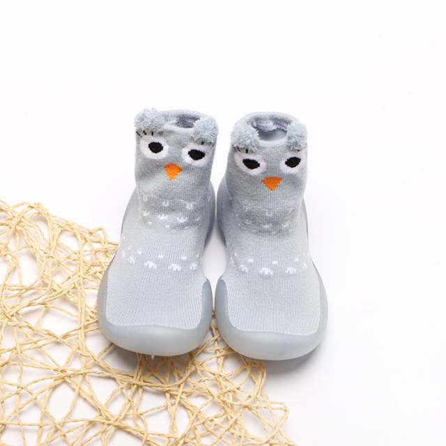 Baby Sock Shoes Spring Autumn Style Baby First Walkers Non-slip Rubber Shoes