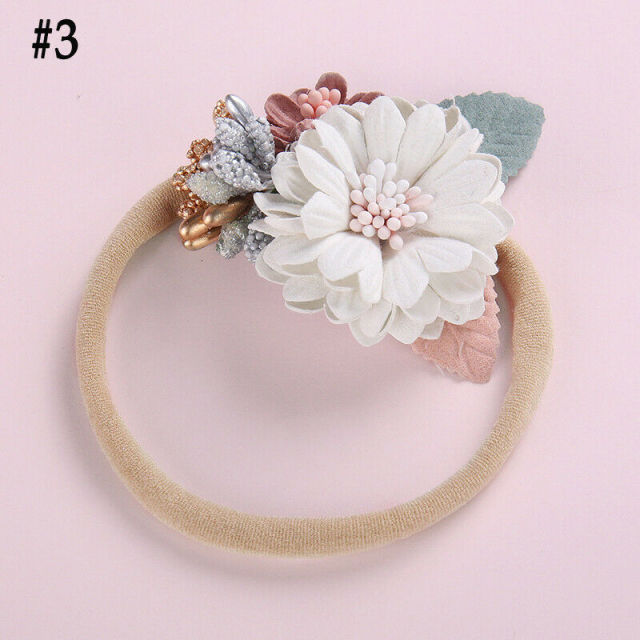 Baby Flowers Elastic Headband Princess Headbands Child Kids Cute Gifts