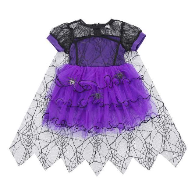 Toddler Baby Girl Halloween Costumes Spider Tulle Tutu Dress 1-5T