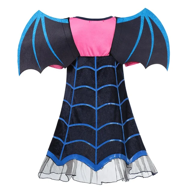 Vampirina Cosplay Dress Girl Kids Princess Dress Up Halloween Costume