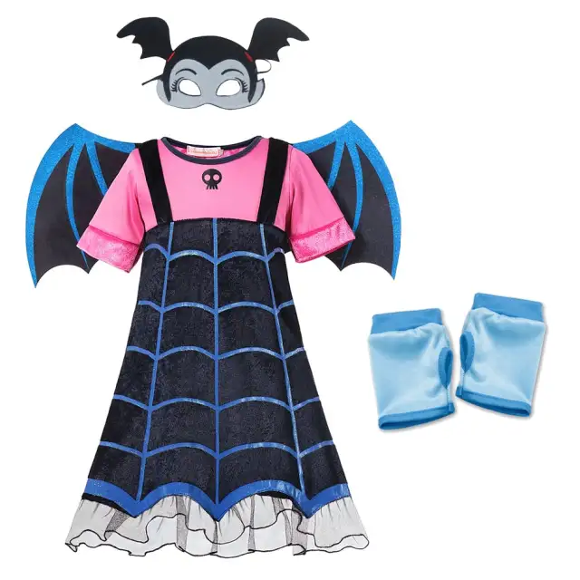 Vampirina Cosplay Dress Girl Kids Princess Dress Up Halloween Costume