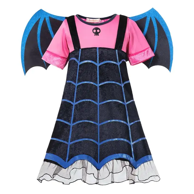 Vampirina Cosplay Dress Girl Kids Princess Dress Up Halloween Costume