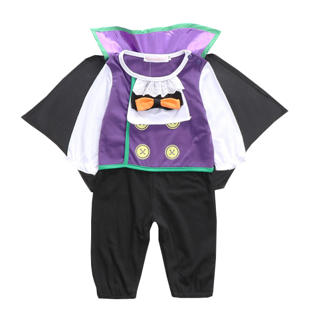 3-18 Months Boys Halloween Outfits Baby Vampire Costume Romper+Cloak
