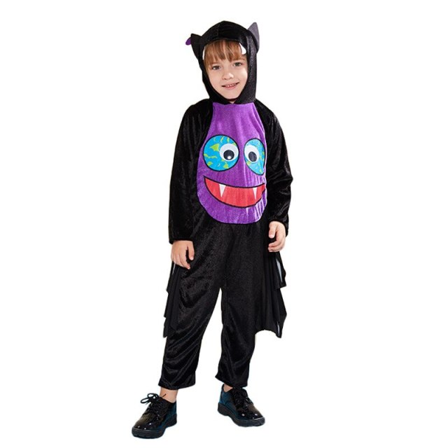 Halloween Costume For Kids Bat Cosplay Toddler Vampire Black Costume
