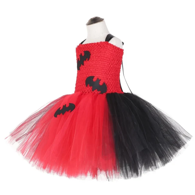 Girls Halloween Costumes for Kids Vampire Bat Tutu Dress Cosplay Costume