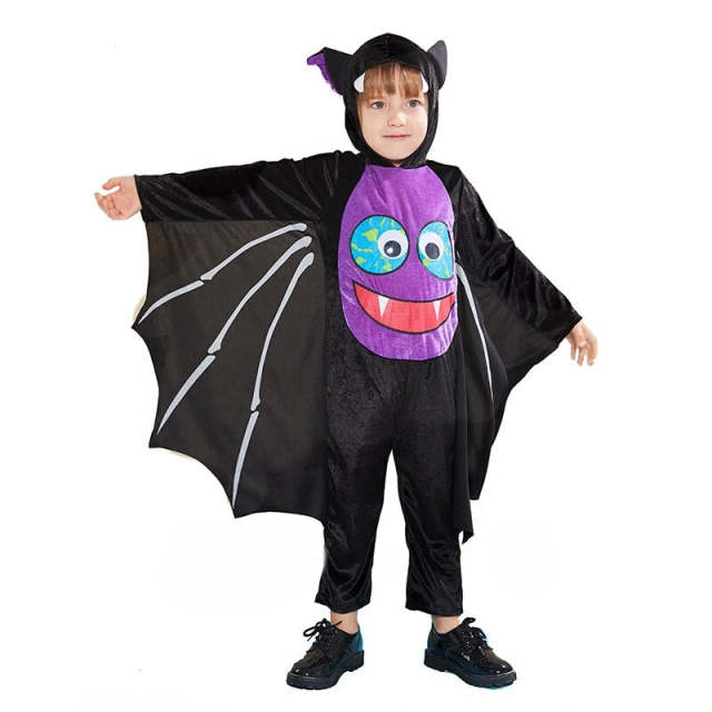 Halloween Costume For Kids Bat Cosplay Toddler Vampire Black Costume