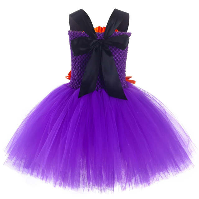 Vampire Bat Halloween Costumes for Girls Witch Tutu Dress Party Outfit