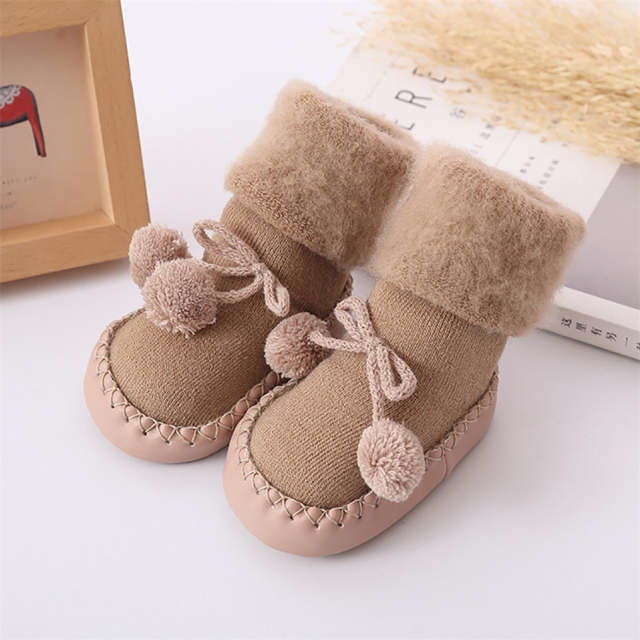 Winter Baby Socks Infant Girl Boy Cotton Warmers Floor Socks Anti-Slip