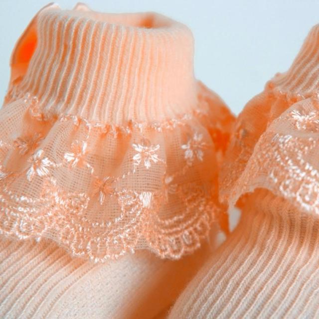 Newborn Socks With Lace Bow Cute Baby Girls Cotton Socks Baby Accessories