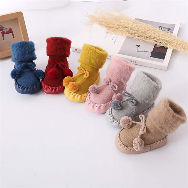 Winter Baby Socks Infant Girl Boy Cotton Warmers Floor Socks Anti-Slip