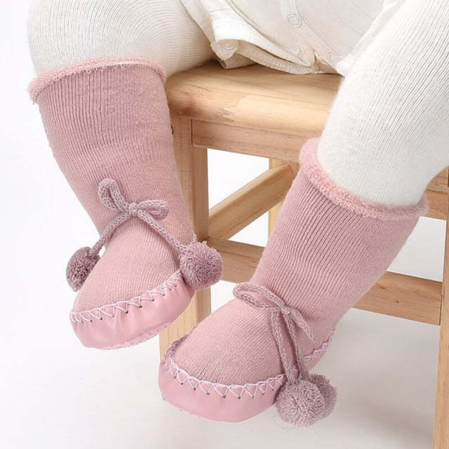 Winter Baby Socks Infant Girl Boy Cotton Warmers Floor Socks Anti-Slip