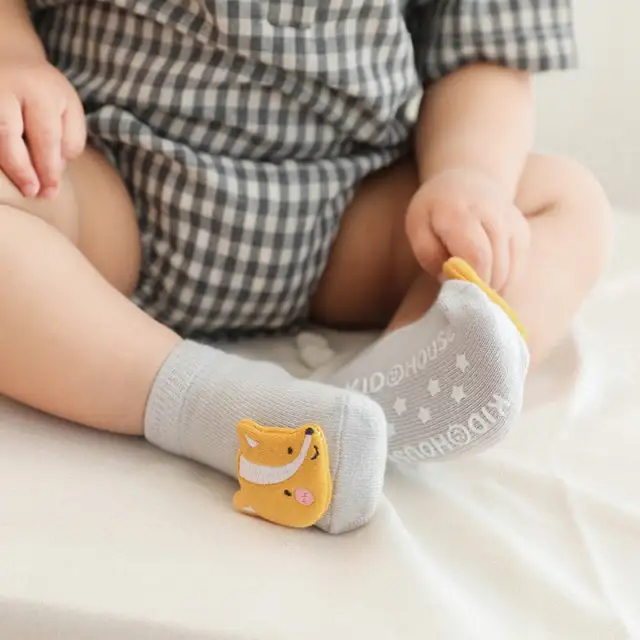 Soft Cotton Baby Socks Cute Newborn Boy Girl Socks Anti Slip Floor Sock