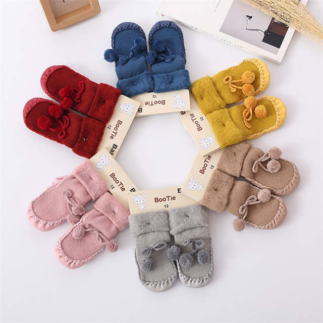 Winter Baby Socks Infant Girl Boy Cotton Warmers Floor Socks Anti-Slip