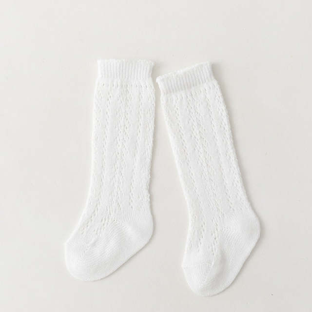 Baby Girls Socks Summer Toddlers Knee High Mesh Thin Socks 0-7 Years