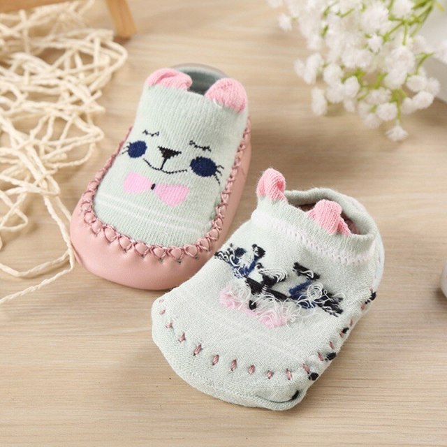 Baby Socks With Rubber Soles Infant Girls Boys Anti Slip Floor Socks Shoes