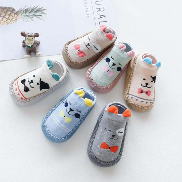 Baby Socks With Rubber Soles Infant Girls Boys Anti Slip Floor Socks Shoes