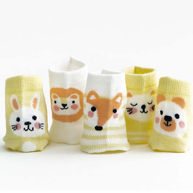 5Pairs/lot Baby Socks Infant Boy Girl Summer Mesh Thin Socks Cotton Socks