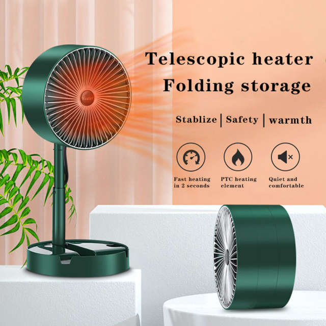 Space Heater 1000W Portable Electric fan heater PTC Fast Heating Ceramic Room Small Heater Office and Indoor Use