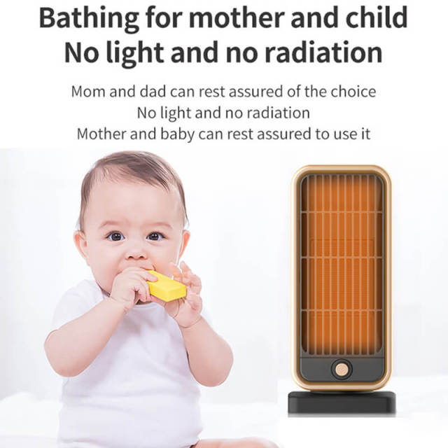 PTC Ceramic Fan Heater Home Use Vertical Portable Electric Heater Mini Electric Space Heater