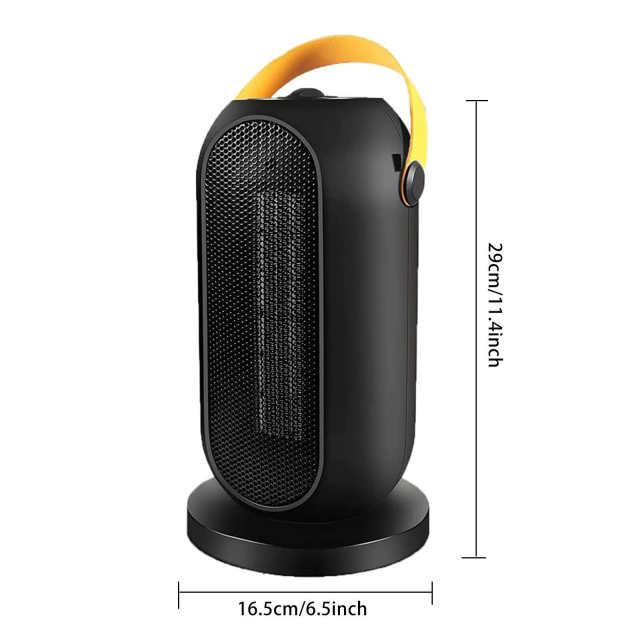 Small Electric Space Heater for Indoor Use PTC Ceramic Heater Fan Low Wattage Space Heater 1200W for Office Desk Bedroom