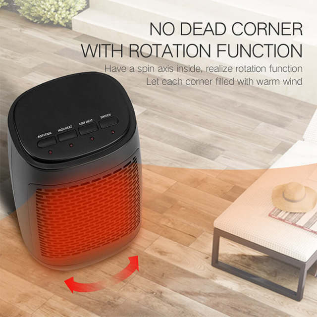 Indoor Room Heater - 1200W Quiet Fast-Heating Small Space Heater - Tip Over & Overheat Protection - 3 Modes Portable Fan Heater