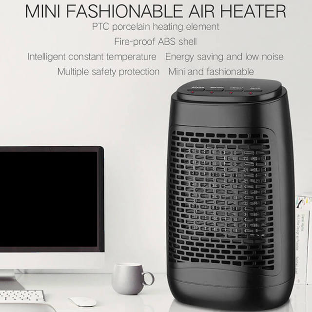 Indoor Room Heater - 1200W Quiet Fast-Heating Small Space Heater - Tip Over & Overheat Protection - 3 Modes Portable Fan Heater