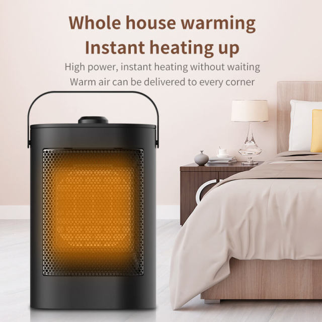 Space Heater 1500W Quiet & Fast Heating Ceramic Electric Heater with Overheating & Tip-Over Protection 3 Modes Portable Space Heater for Bedroom/ Home/ Office