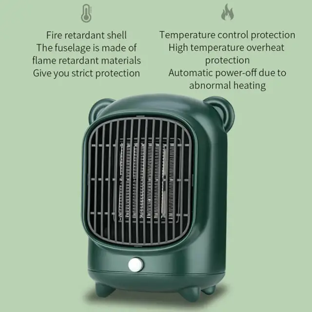 500W Portable Electric Heater Mini Fan Heating Warm Air Blower Desktop Home Heating Stove Winter Warmer Machine