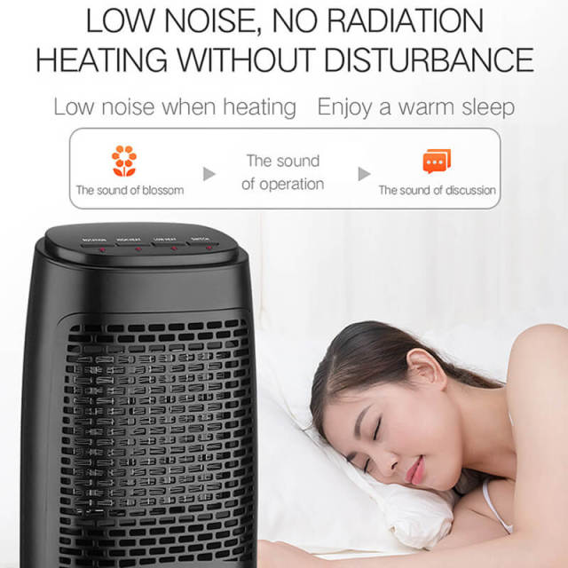 Indoor Room Heater - 1200W Quiet Fast-Heating Small Space Heater - Tip Over & Overheat Protection - 3 Modes Portable Fan Heater