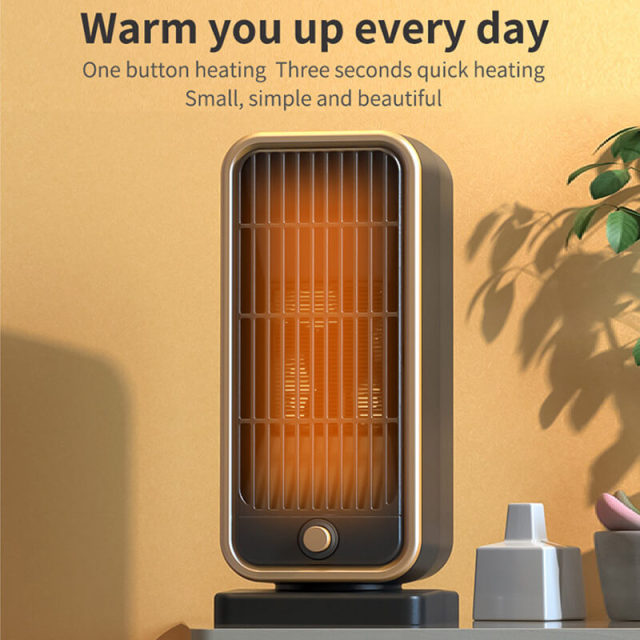 PTC Ceramic Fan Heater Home Use Vertical Portable Electric Heater Mini Electric Space Heater