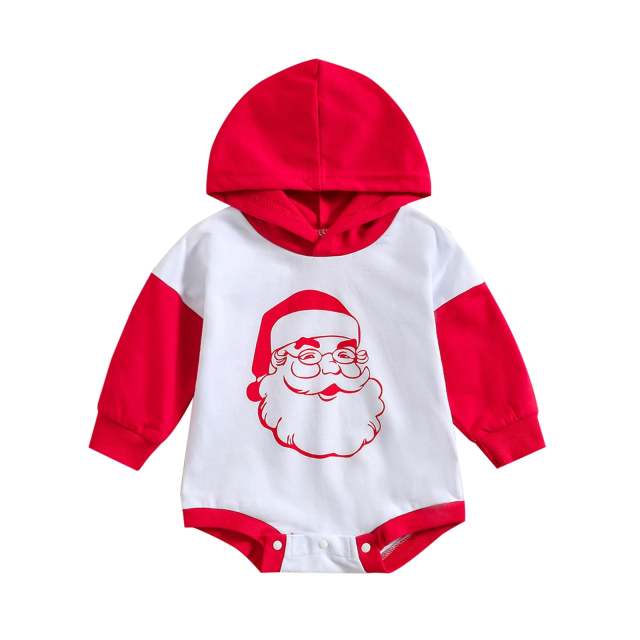 Baby Girls Boys Christmas Romper Newborn Red Cartoon Jumpsuit Kids Christmas Pajamas Jumper 0-3Yrs 2022 New Arrive