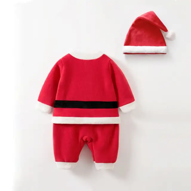 My First Christmas Baby Bodysuits Clothes Long Sleeve Baby Cosplay Romper