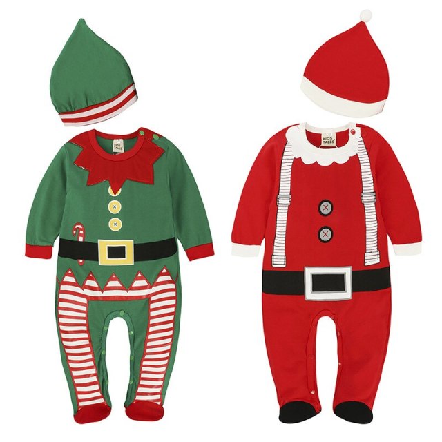 Christmas Rompers For Baby Girls Boys Rompers Clothes Infant Jumpsuit