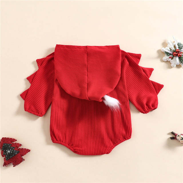 Baby Girls Boys Christmas Romper Newborn Red Cartoon Jumpsuit Kids Christmas Pajamas Jumper 0-3Yrs 2022 New Arrive