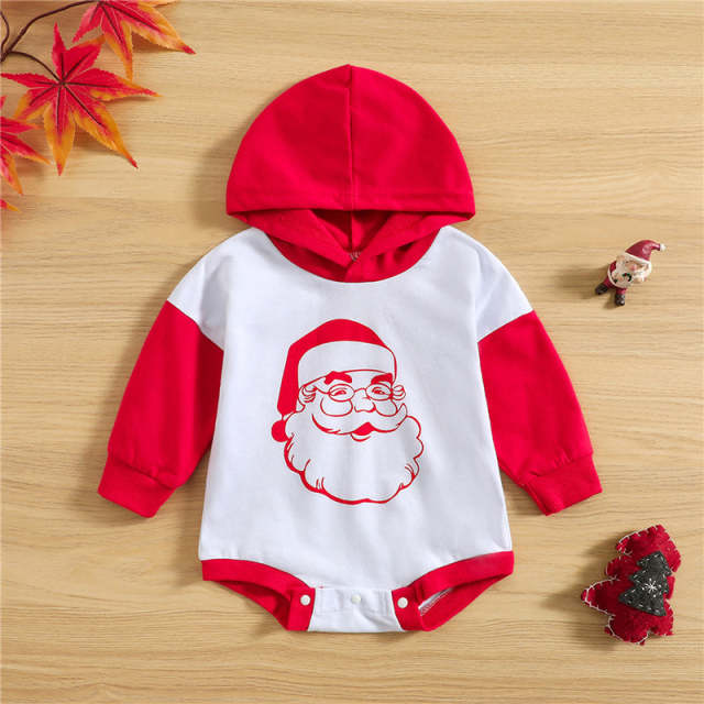 Baby Girls Boys Christmas Romper Newborn Red Cartoon Jumpsuit Kids Christmas Pajamas Jumper 0-3Yrs 2022 New Arrive