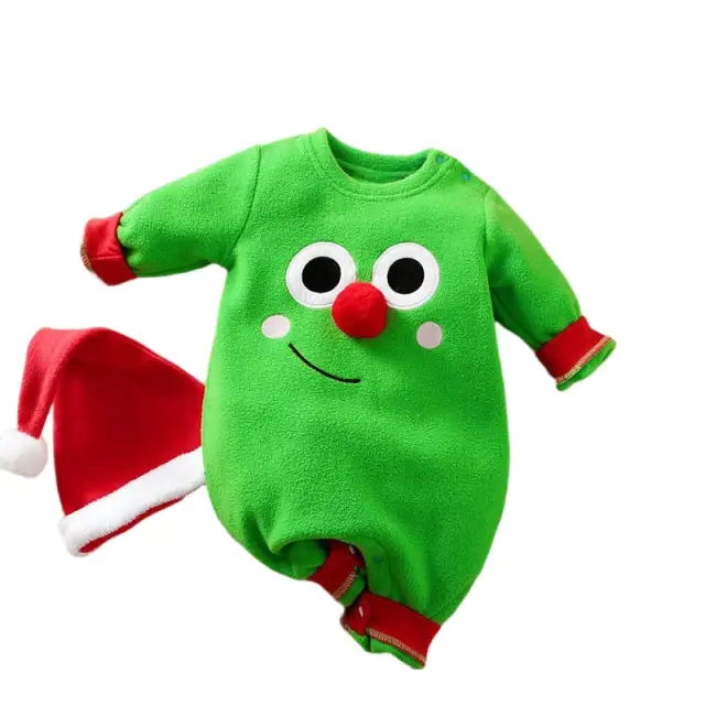 My First Christmas Baby Bodysuits Clothes Long Sleeve Baby Cosplay Romper