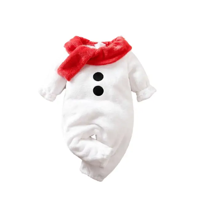 My First Christmas Baby Bodysuits Clothes Long Sleeve Baby Cosplay Romper