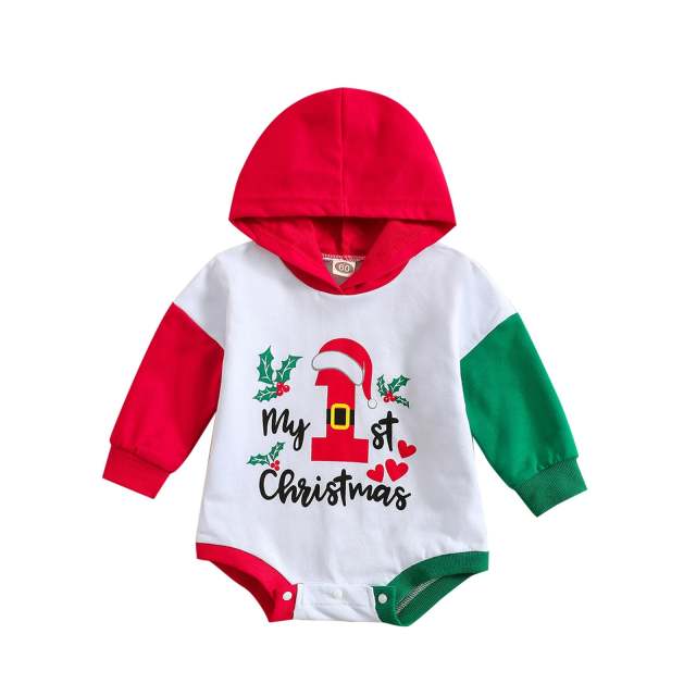 Baby Girls Boys Christmas Romper Newborn Red Cartoon Jumpsuit Kids Christmas Pajamas Jumper 0-3Yrs 2022 New Arrive